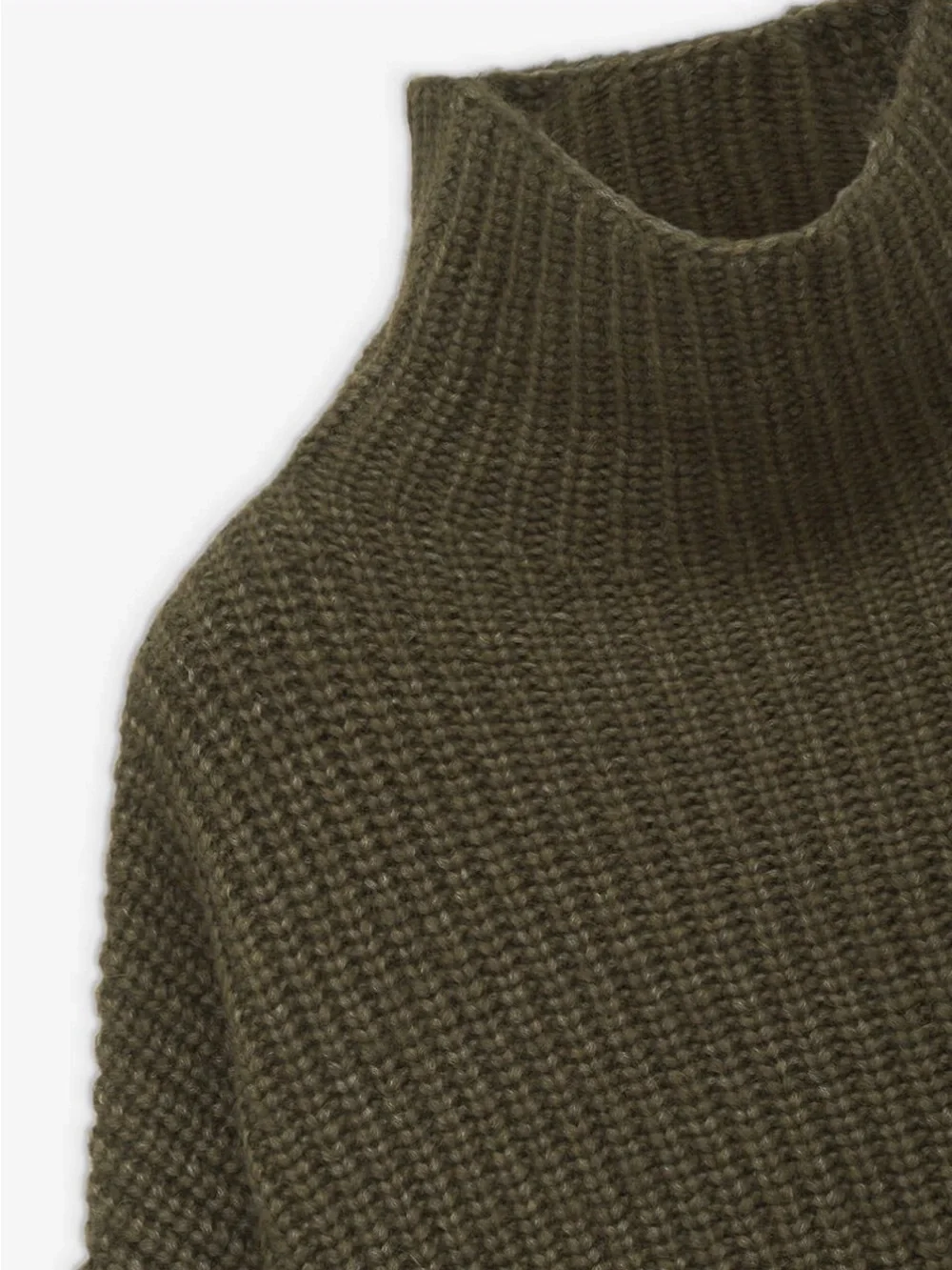 Anine Bing Sydney Sweater - Olive Ribbed